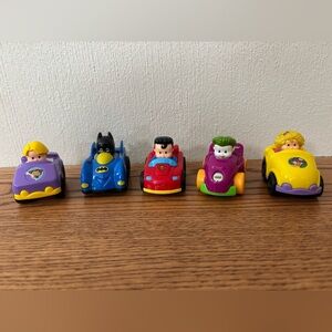FISHER PRICE Little People Wheelies Superman Batman Joker Boy Girl Toys Mattel